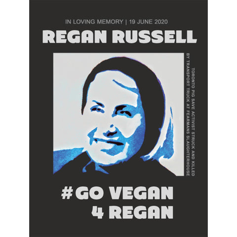 ** NEW ** Go Vegan For Regan Stickers