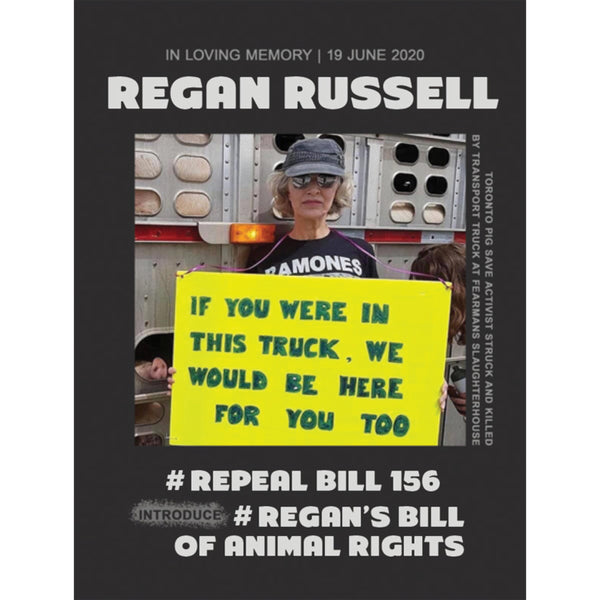 ** NEW ** Go Vegan For Regan Stickers