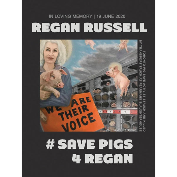 ** NEW ** Go Vegan For Regan Stickers